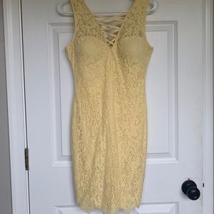 Guess yellow dress